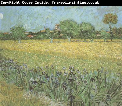 Vincent Van Gogh View of Arles with Irises in the Foreground (nn04)